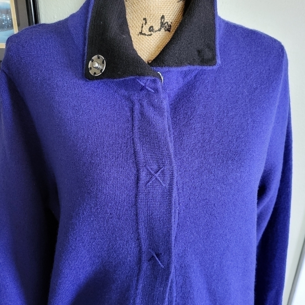 Chico's Wool Car Duster Coat High neck - Picture 3 of 5